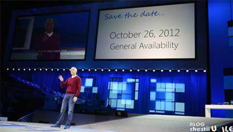 lansare windows8 octombrie 2012