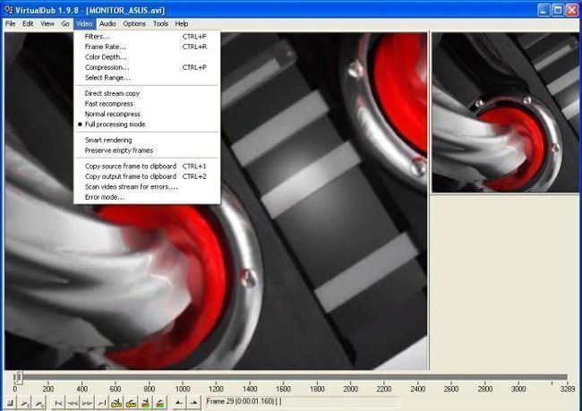 virtualdub program pentru editare