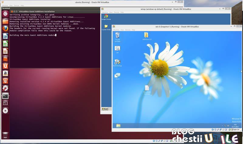 virtualbox pentru windows si linux