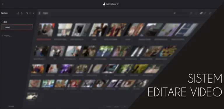 sistem editare video