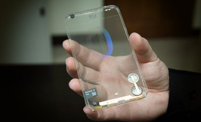 telefon mobil transparent