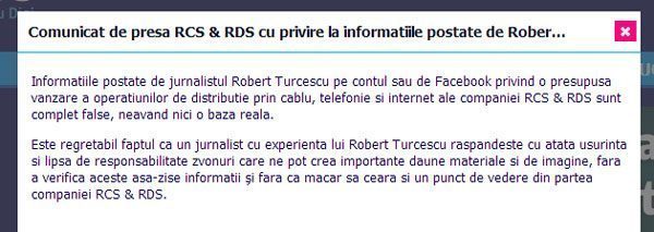 rds comunicat de presa