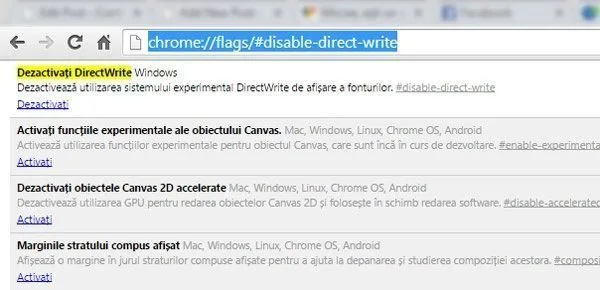 directwrite Google Chrome