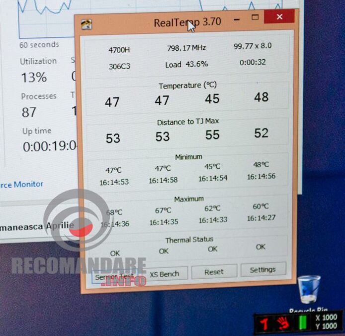 laptop acer temperatura