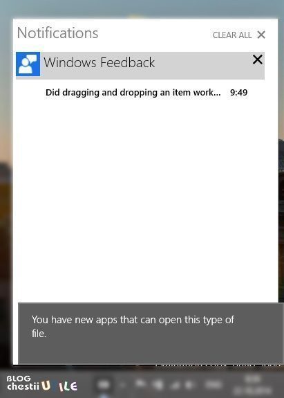 Windows 10 notificari lateral dreapta
