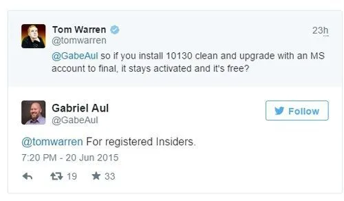 windows 10 gratuit insideri