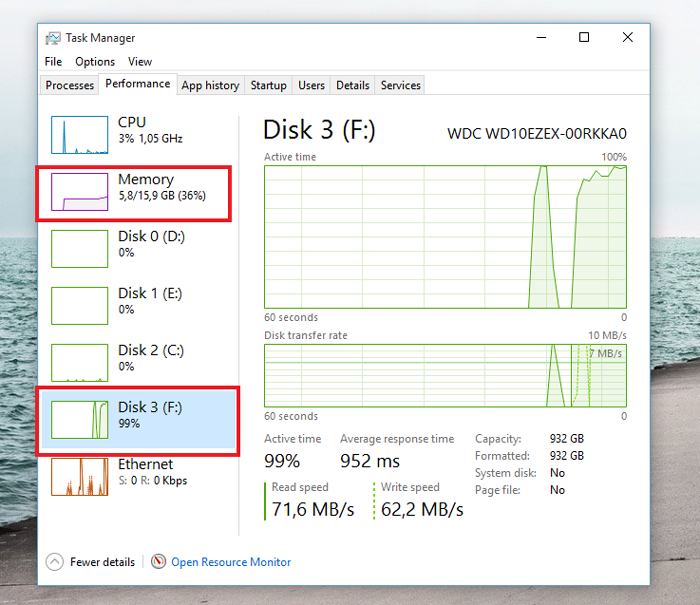 hard disk 100 %