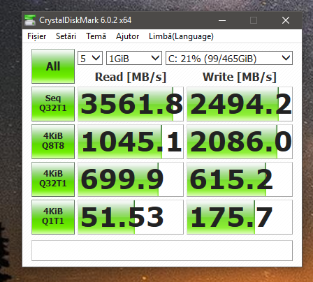 benchmark Samsung 970 EVO Criystaldisk