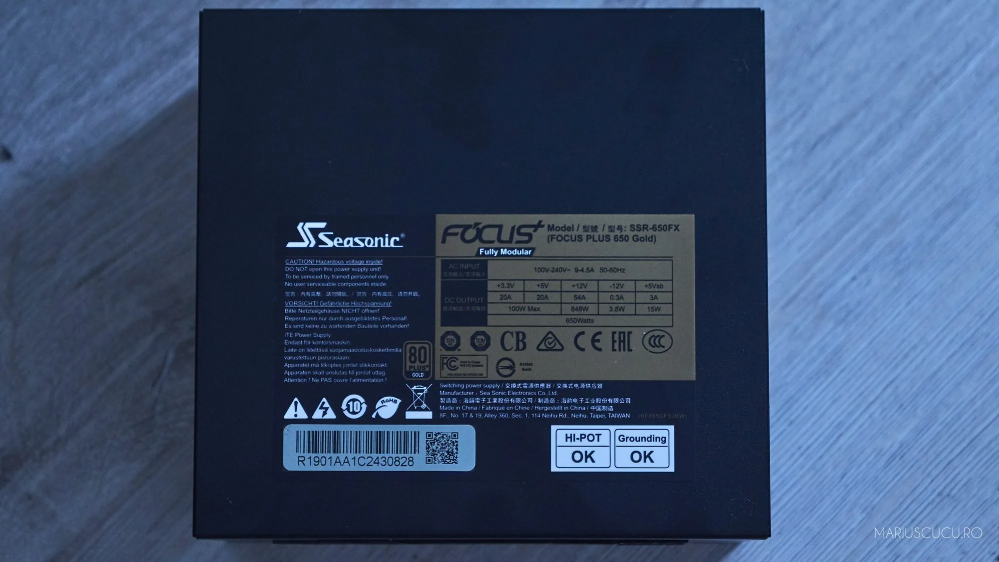seasonic focus tabel