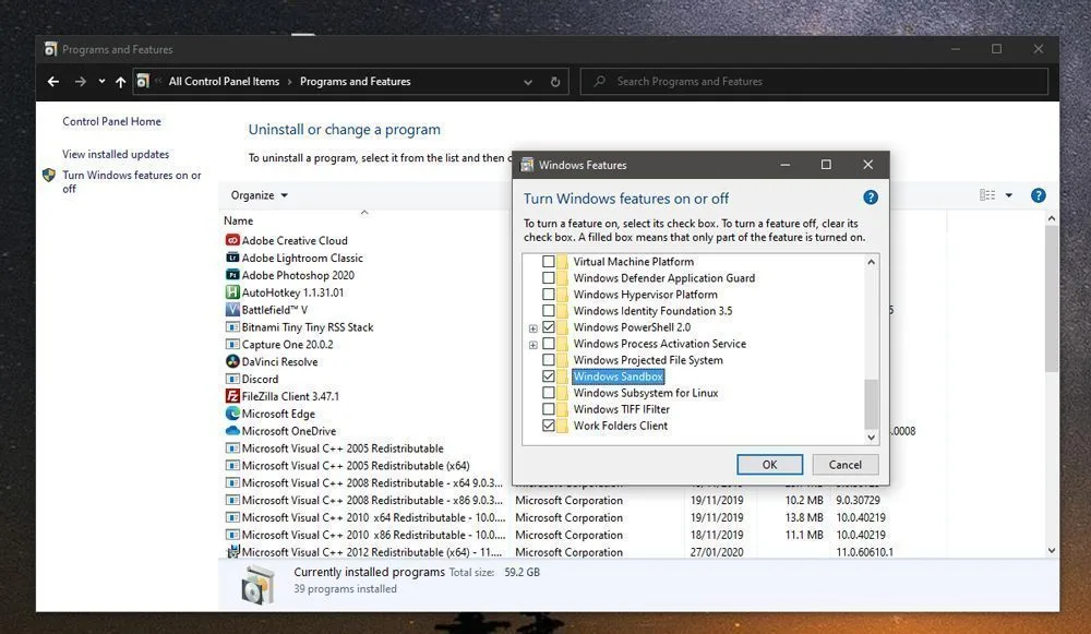windows sandbox