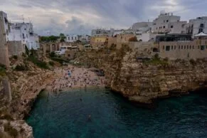 viewpoint Polignano a Mare plaja