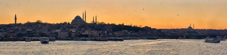 panorama apus istanbul european