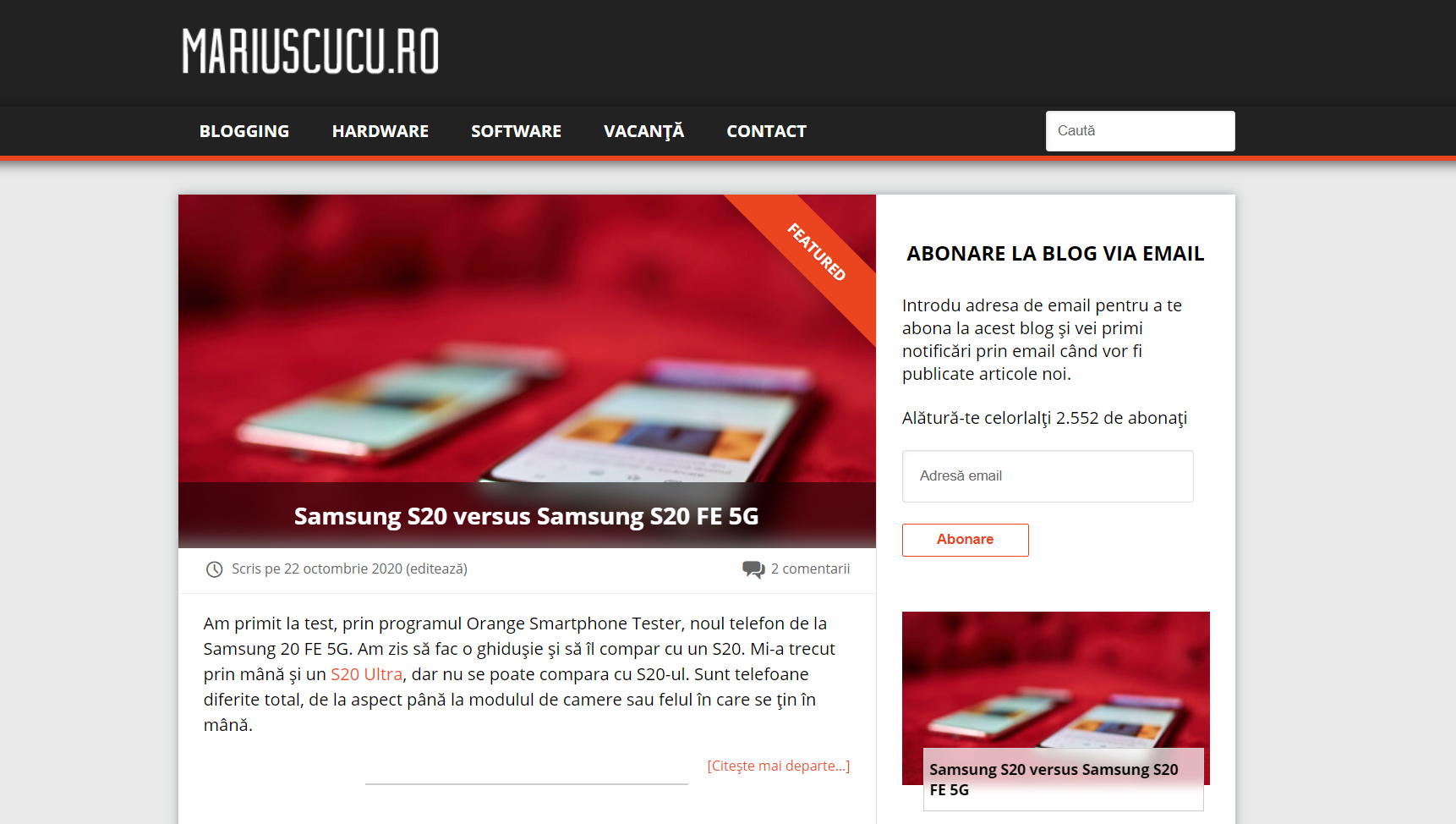 tema noua blog mariuscucu