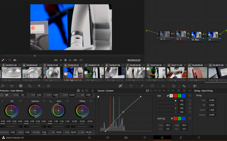 saturatie davinci resolve