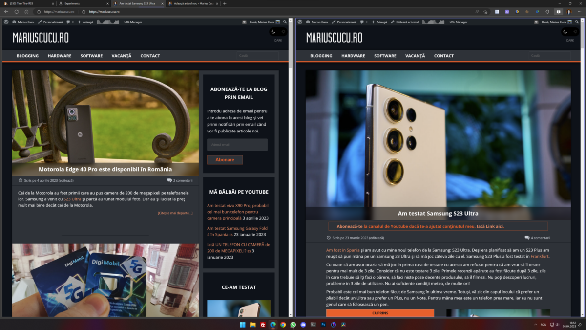 microsoft edge split screen
