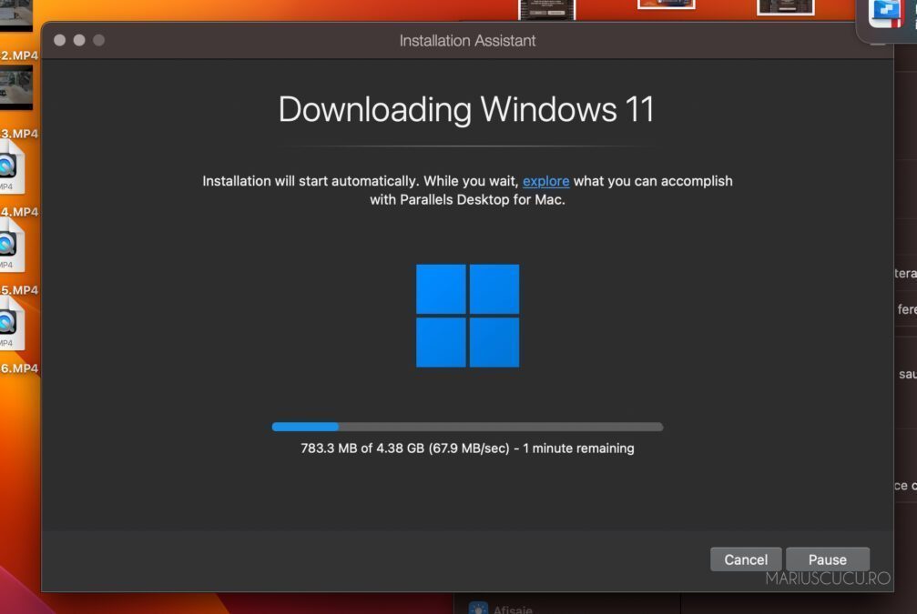 instalare windows11 mac os x