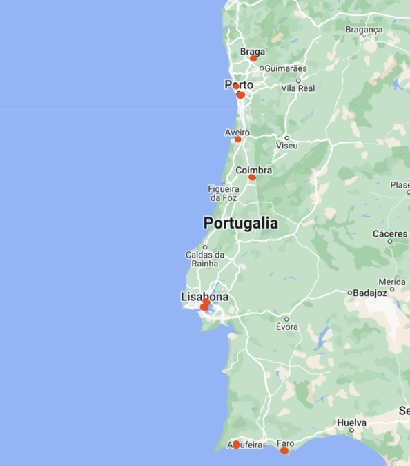 Harta Portugalia