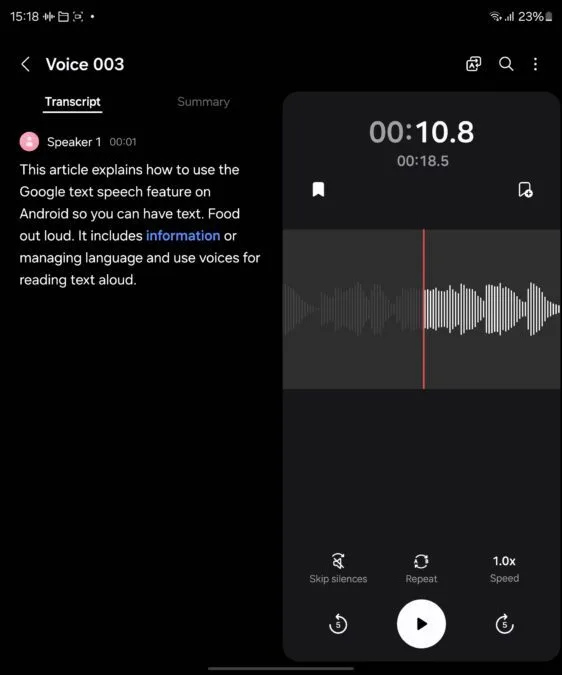 transcriere live