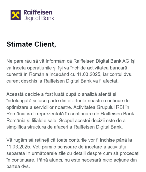 raiffaisen digital bank faliment