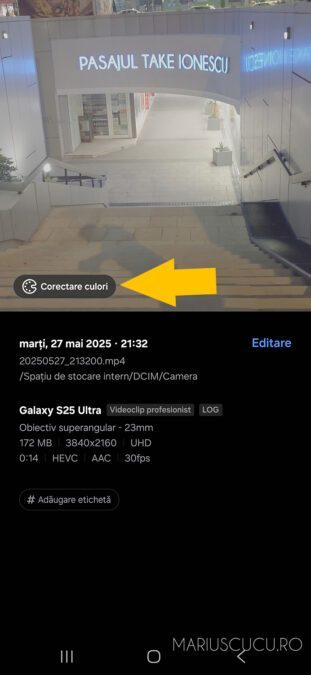corectare culori samsung s25 ultra