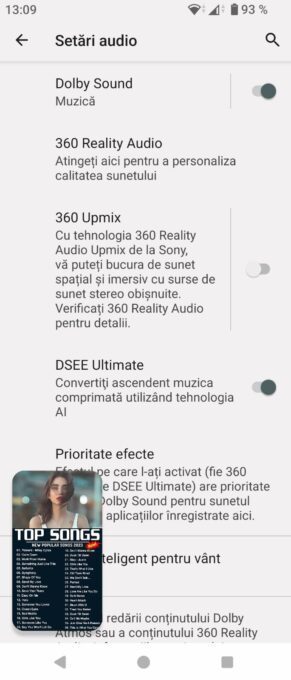sunet sony xperia casti