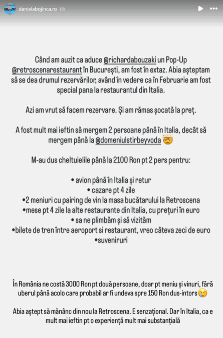 preturi romania vs europa restaurant