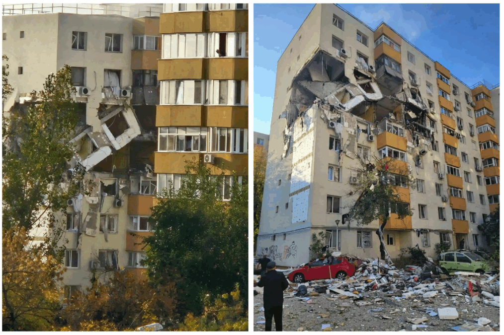 bloc cazut explozie