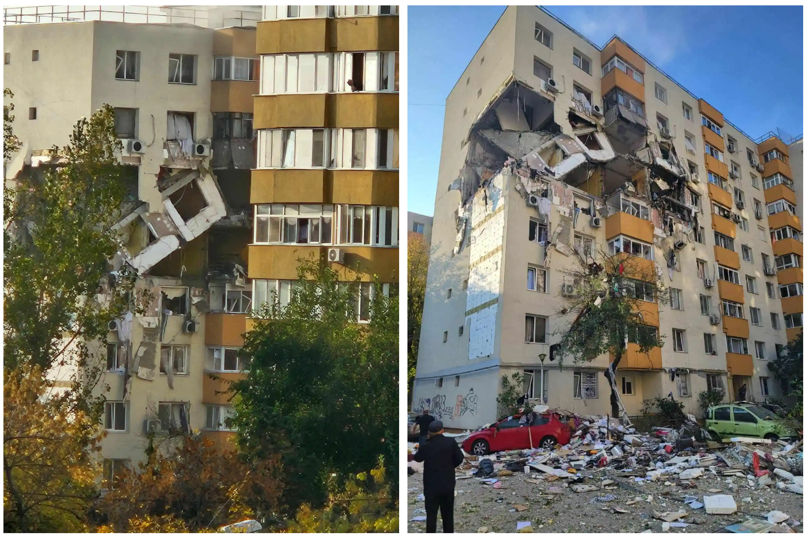 bloc cazut explozie