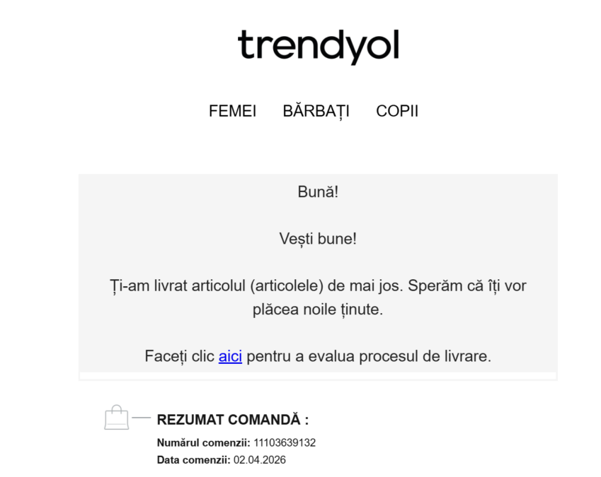 comanda trendyol