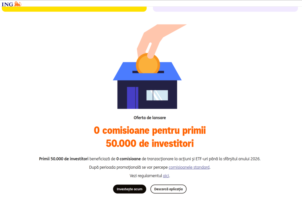 comisioane ing investitii